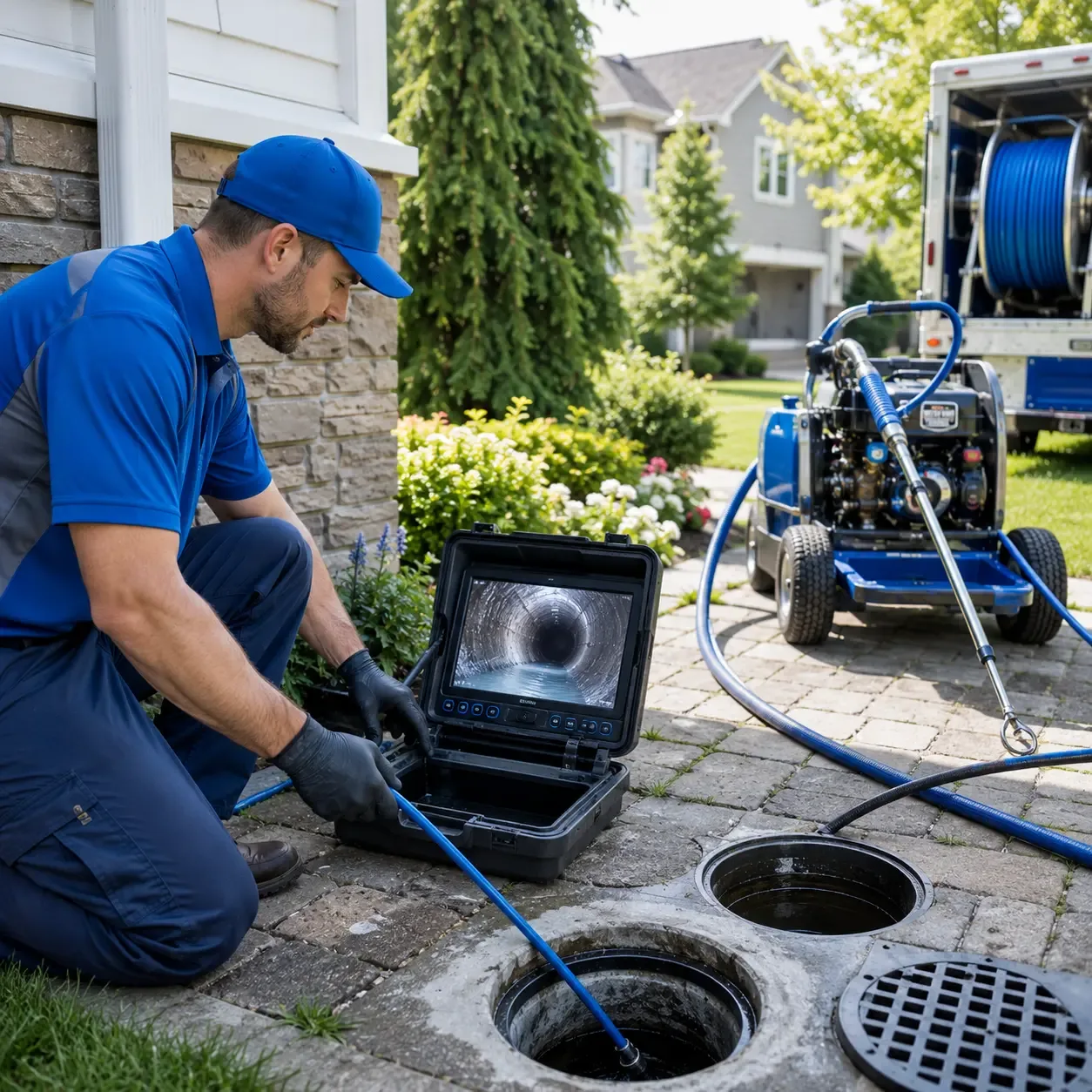 Outdoor drain cleaning professionals serving New Albany, PA