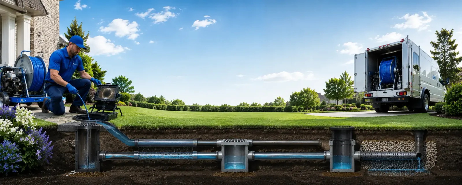 Outdoor drain cleaning information for New Albany, PA